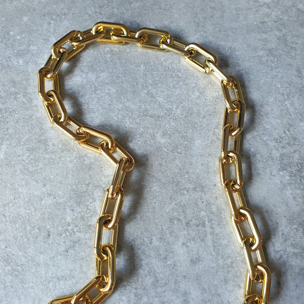 Checkerboard Reverse Clasp Necklace (CHEER)