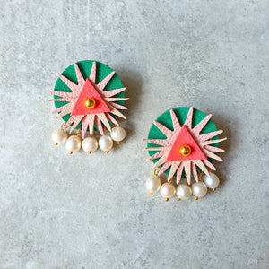 Here Comes The Sun Megastuds (PEARLY EMERALD)