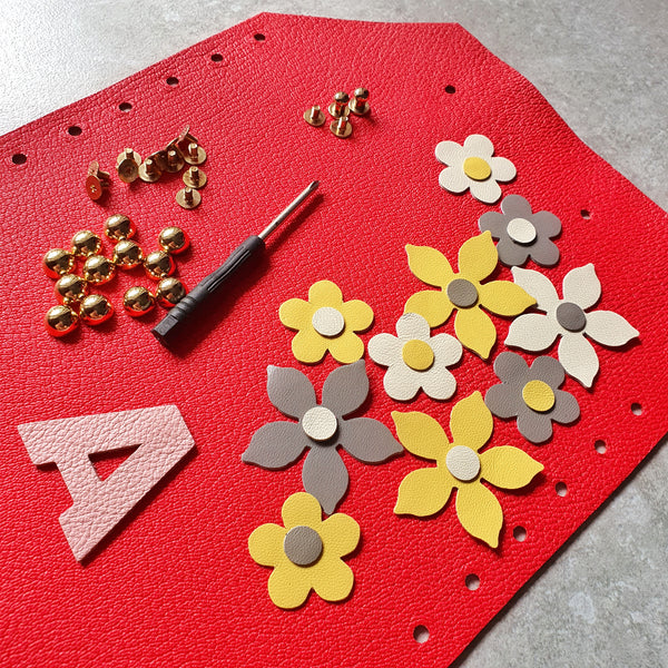 DIY Clutch Kit: Floral Fantasy (CERISE)