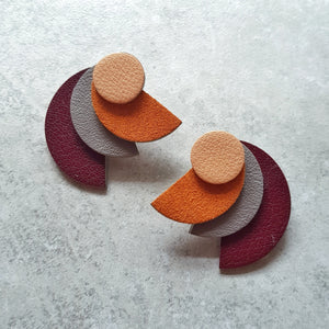 Fanned Out Megastuds (MAROON)