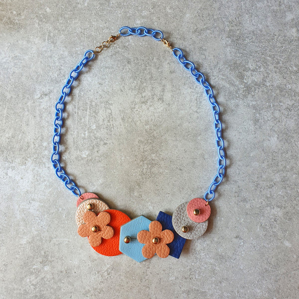MamaGirl Multiway Necklace Set - Floral (BLUE)