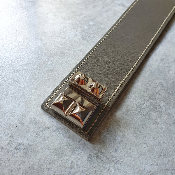 Rock Street Push-lock Leather Bracelet